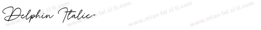 Delphin Italic字体转换